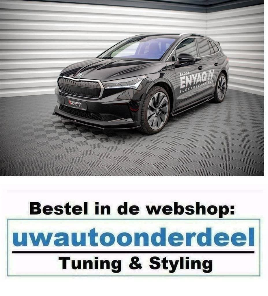 Maxton Design Spoiler Lip Splitter Voor Skoda Enyaq EV, Verzenden, Automotive Parts, A.parts@hotmail.nl, Trasmolenlaan 12 3447 GZ Woerden