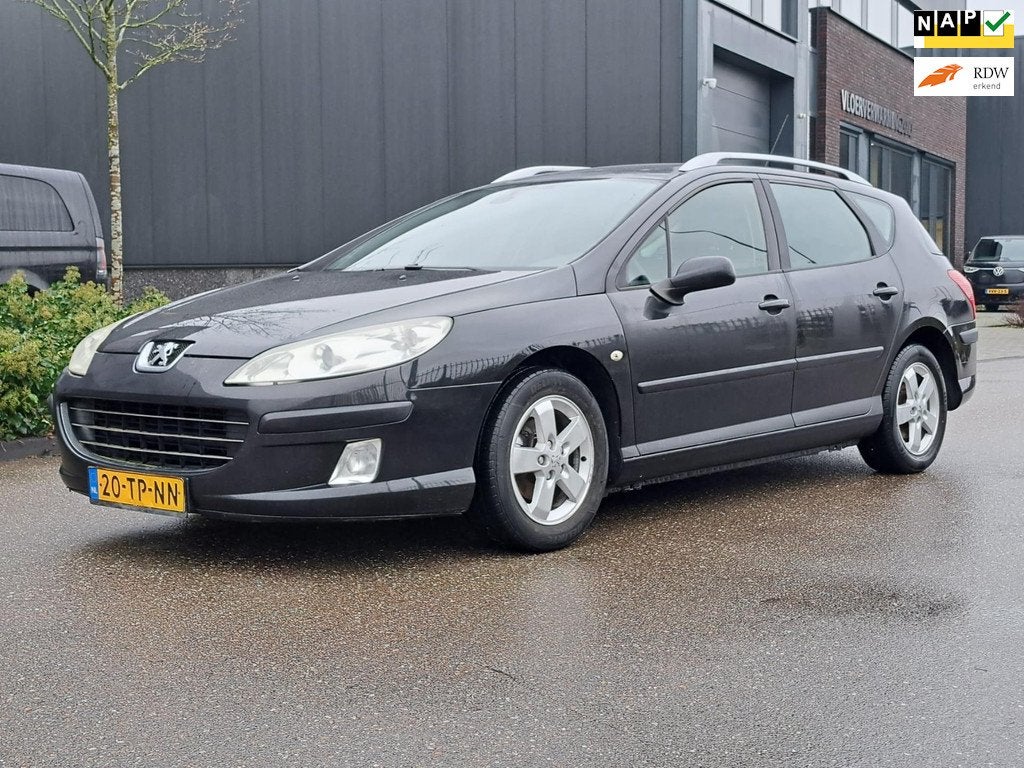 Peugeot 407 SW 1.8-16V Premium EXPORT/HANDEL, Gebruikt, 4 cilinders, 1749 cc, Zwart