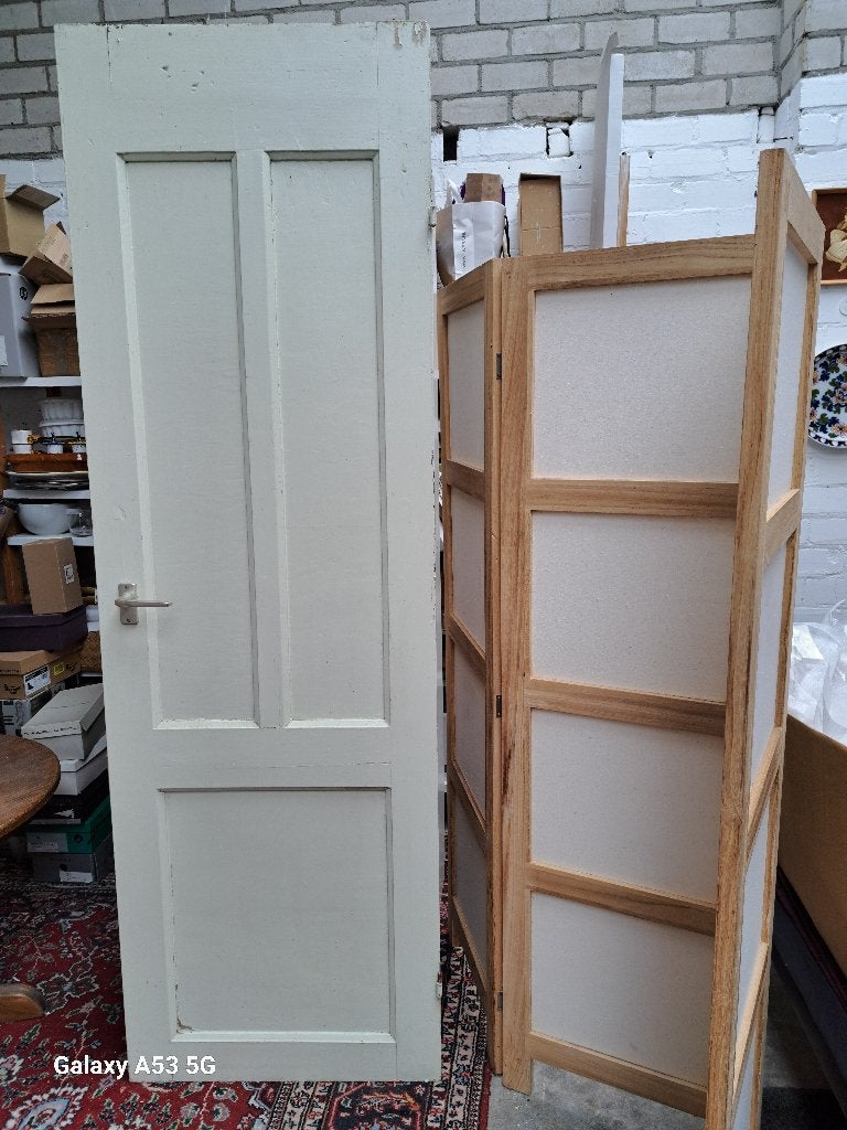 Paneeldeur vintage, Ophalen, Gebruikt, Minder dan 80 cm, Binnendeur