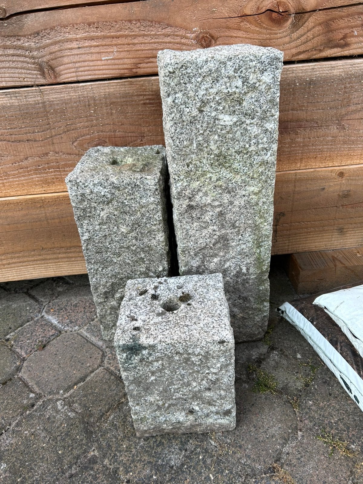 Waterornament (stenen + bak), Tuin en Terras, Ophalen, Gebruikt, Beton, Waterornament