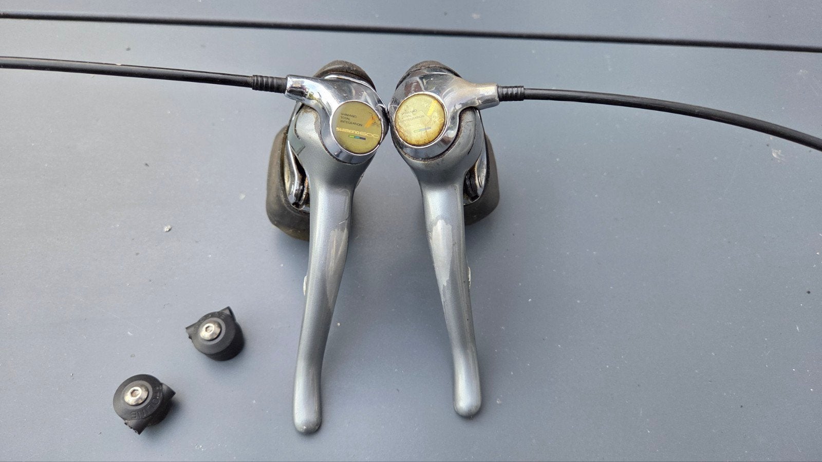 Shimano 600 tricolor Shifters ST 6400, Remmen, Gebruikt, Ophalen of Verzenden, Aluminium