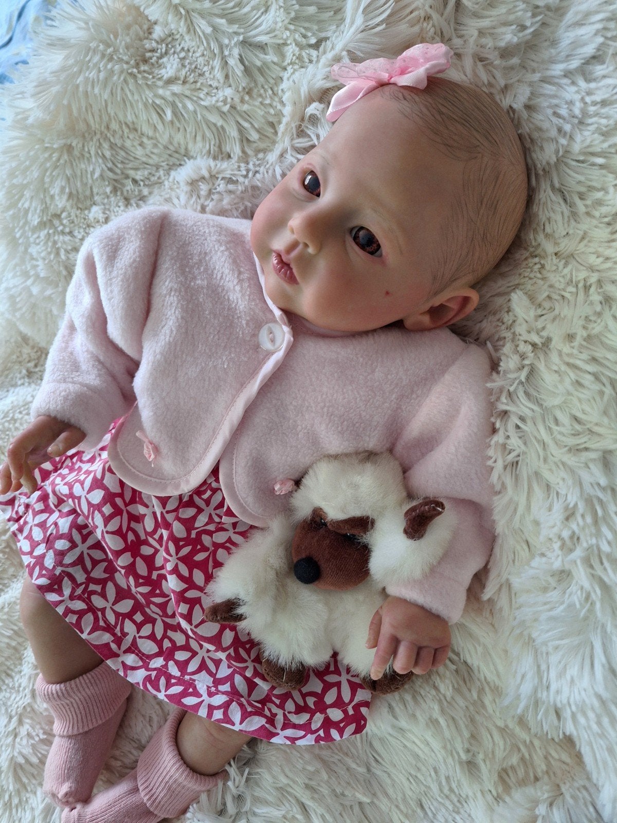 reborn heel lief  poppetje, Verzamelen, Ophalen of Verzenden, Zo goed als nieuw, Pop
