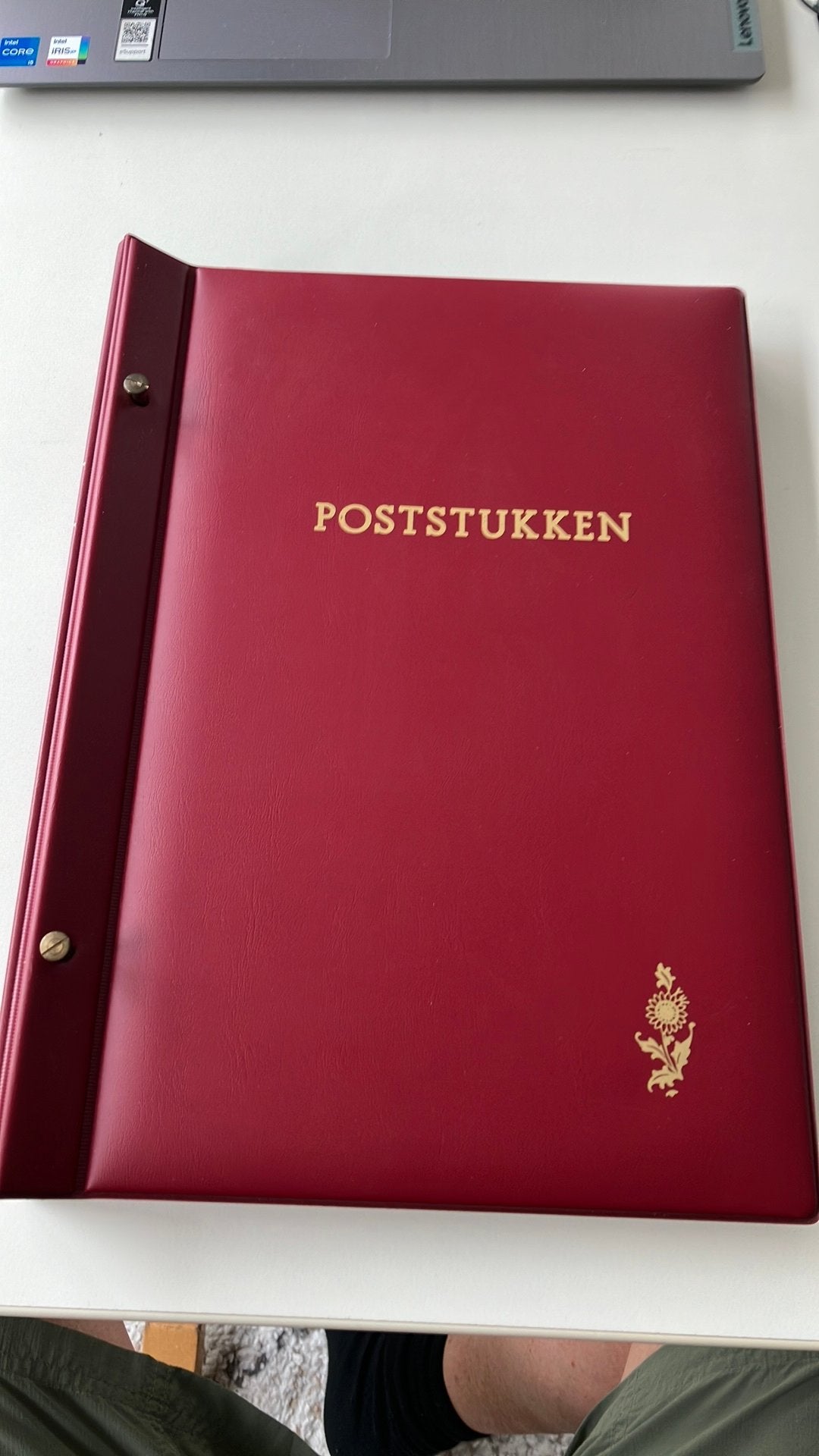 Poststukken, album leeg maar met insteekvellen, Postzegels en Munten, Postzegels | Toebehoren, Ophalen of Verzenden, Verzamelalbum