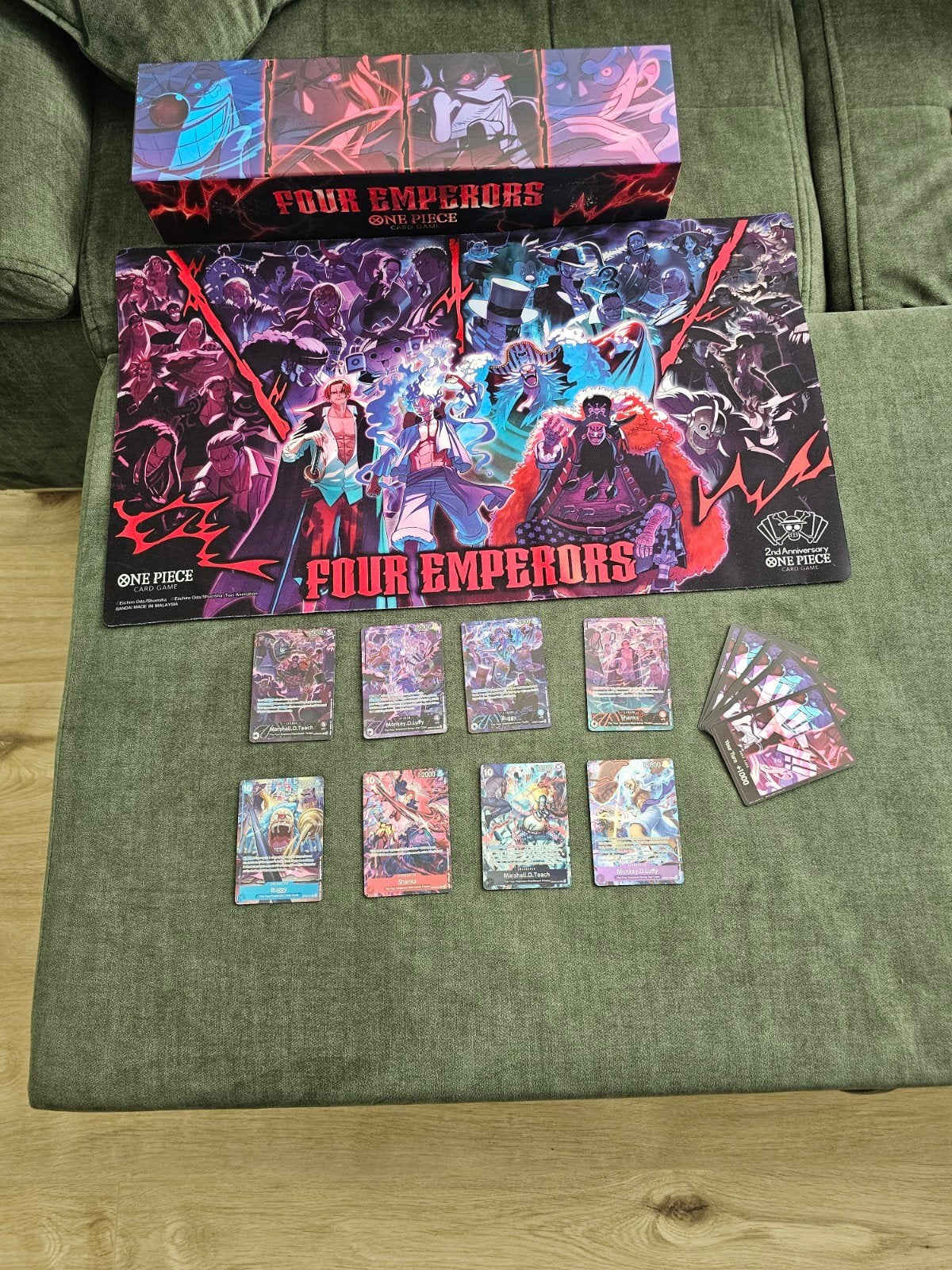 One Piece Card Game Four Emperors Set (OP09) + Playmat, Ophalen, Nieuw
