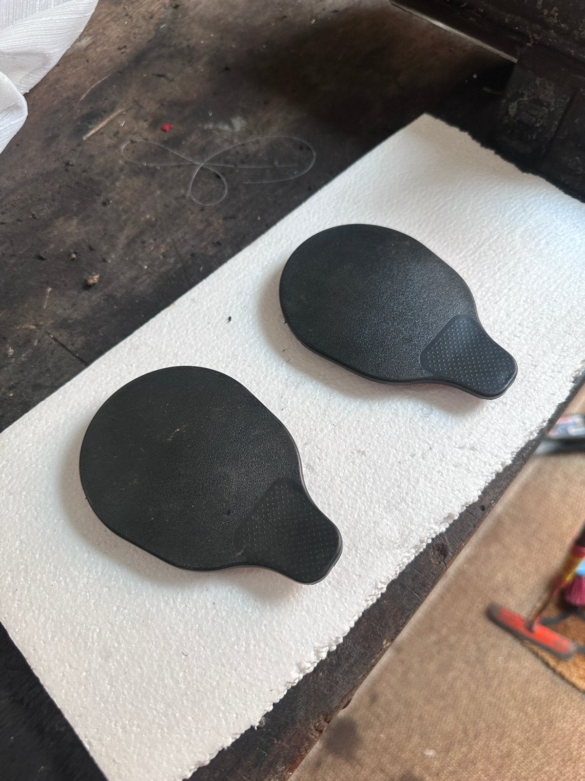 Vespa beenschild doppen | Origineel, Ophalen of Verzenden, Zo goed als nieuw