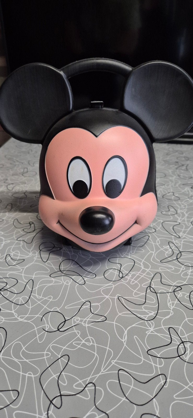 Vintage Mickey Mouse 80.s Lunchbox en Beker - Aladdin, Ophalen of Verzenden, Mickey Mouse, Servies