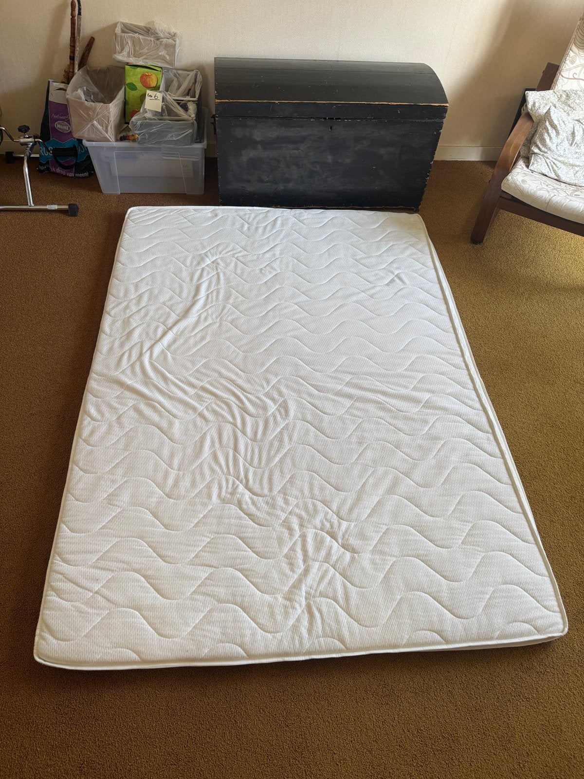 Matras topper 140x200, Ophalen, Tweepersoons, 140 cm, Zo goed als nieuw
