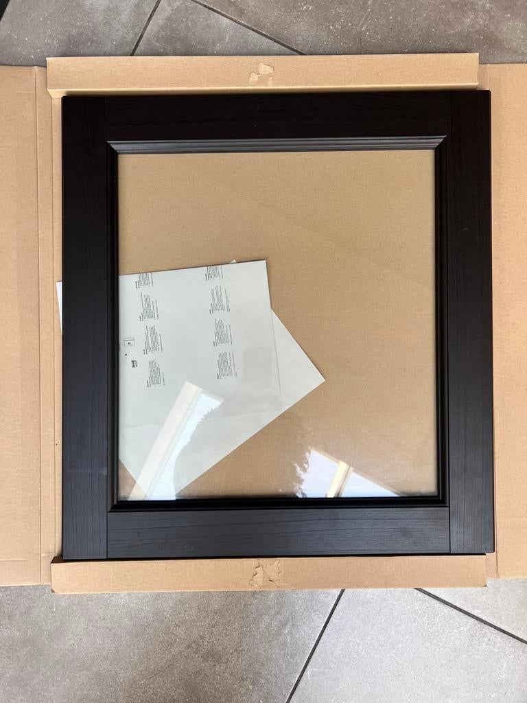 3 X IKEA BESTA ZWART BRUIN VITRINE DEUR FRONT MET GLAS, Ophalen of Verzenden, Glas, Minder dan 150 cm, Minder dan 100 cm