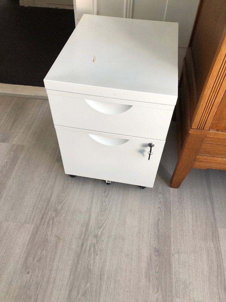 Metalen ladeblok Ikea (met archief la + mappen), Ophalen of Verzenden, Gebruikt