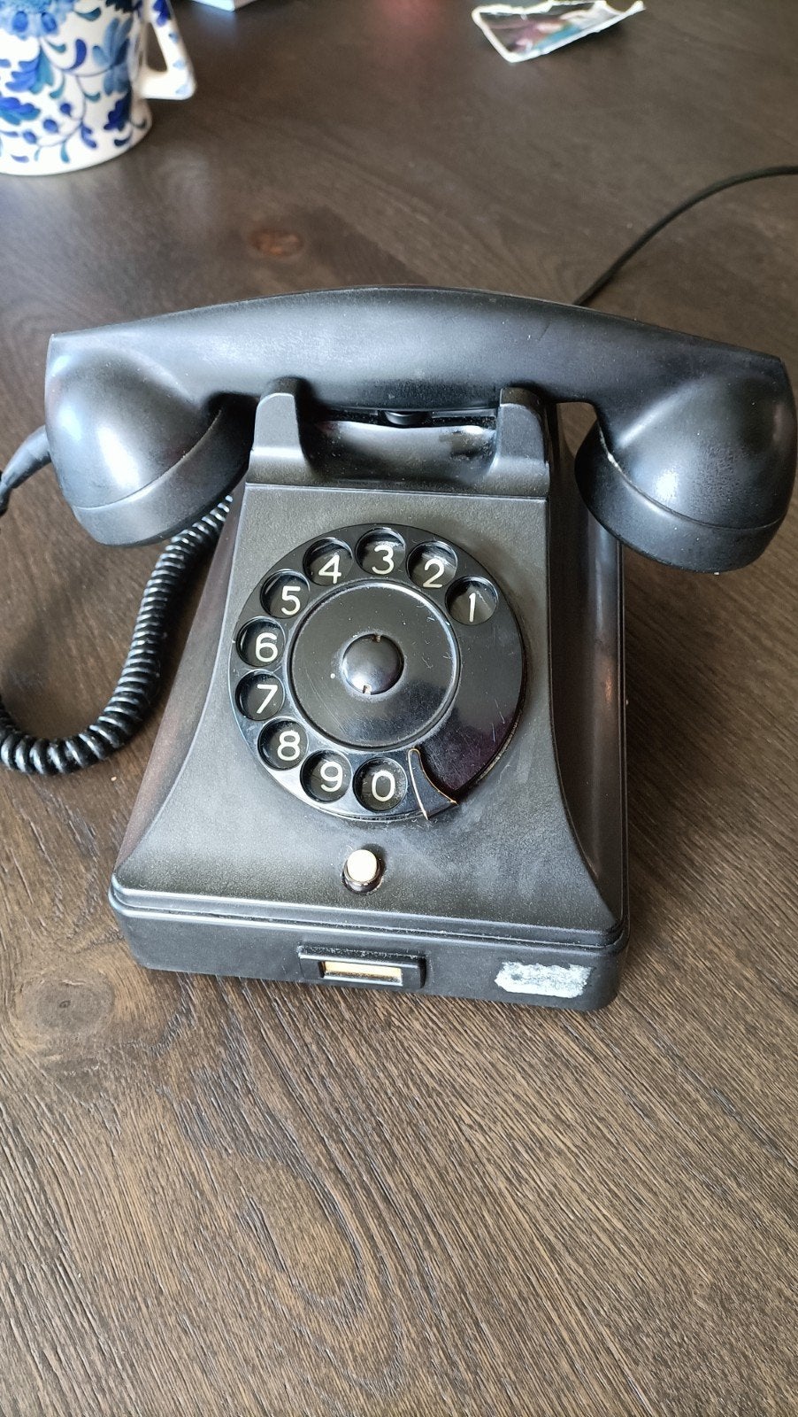 Vintage PTT Telefoon met Draaischijf - Jaren '60, Telecommunicatie, Ophalen, Gebruikt, Bakeliet