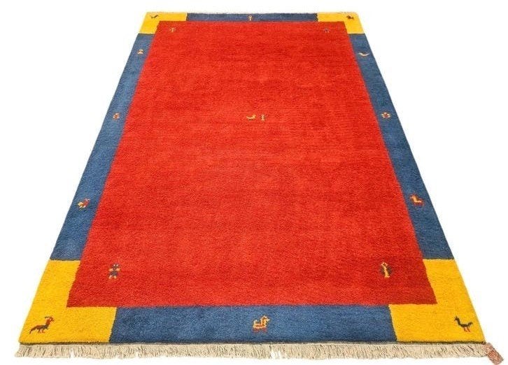 Handmade oosters wool Gabbeh carpet modern 25x304cm, Gabbeh, India, 200 cm of meer, Rechthoekig