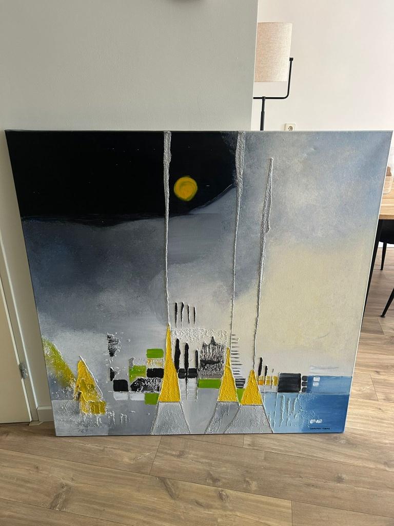schilderij van Wilhelmien Nijboer, Antiek en Kunst, Kunst | Schilderijen | Abstract, Ophalen