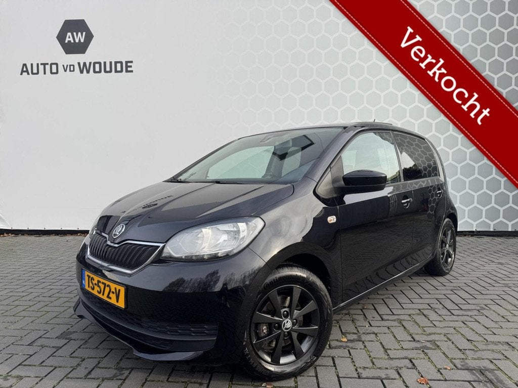 Skoda Citigo 1.0 Greentech Pano NAP Cruisecontrol Airco UP!, Voorwielaandrijving, Stof, Gebruikt, 60 pk