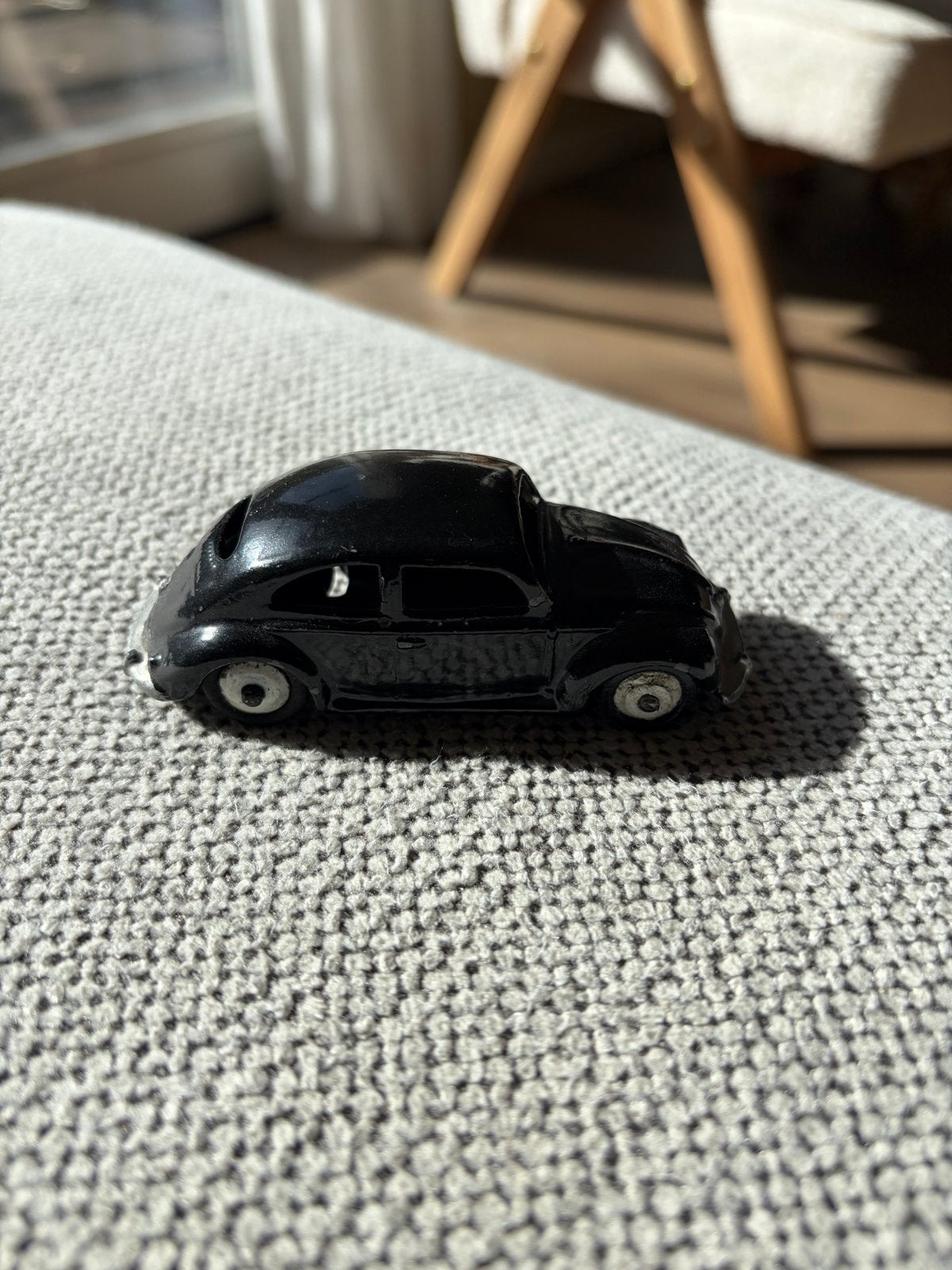 Set van 2 Vintage Dinky Toys VW Kevers - Ovale Achterruit, Ophalen of Verzenden