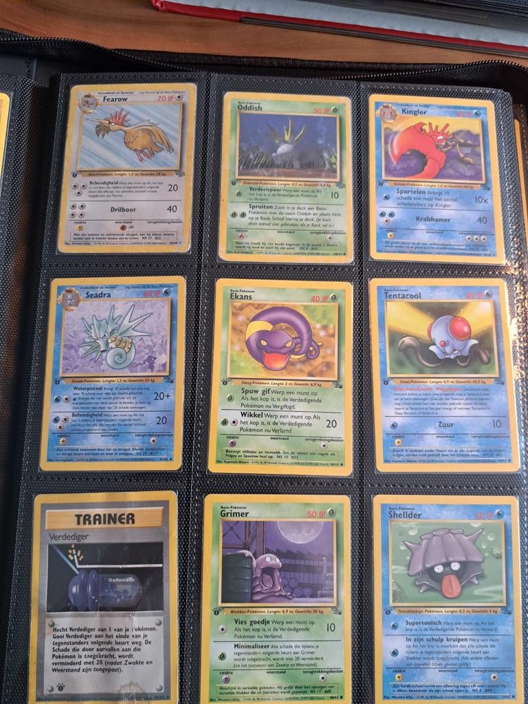 180x 1st Edition Pokémon Kaarten 1995-1999 WOTC, Ophalen of Verzenden, Gebruikt, Meerdere kaarten