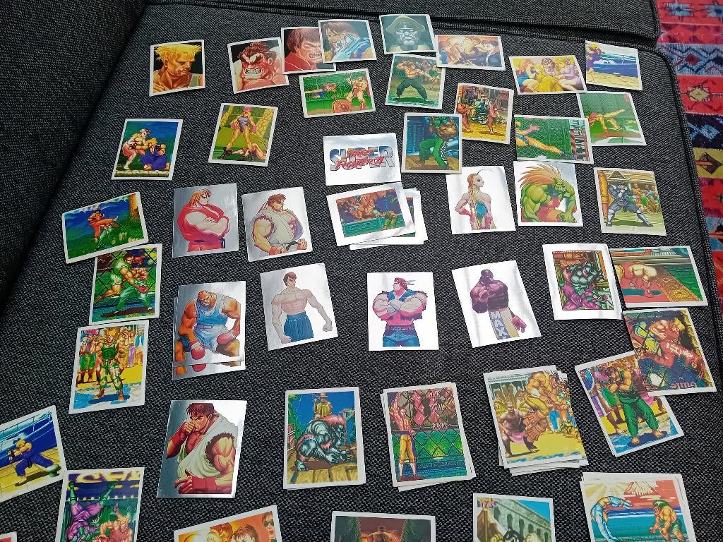 Merlin Super Street Fighter stickers in uitstekende conditie, Ophalen of Verzenden, Zo goed als nieuw