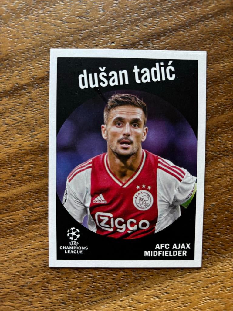 Dusan Tadic Spelerskaart - Ajax Champions League, Ophalen of Verzenden, Zo goed als nieuw