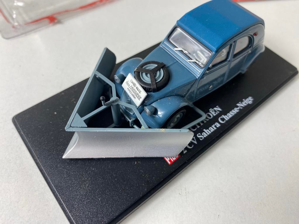 1:43 CITROEN 2cv  2moteurs Sneeuwschuiver/sneeuwchassis, Ophalen of Verzenden, Nieuw, Auto, Overige merken