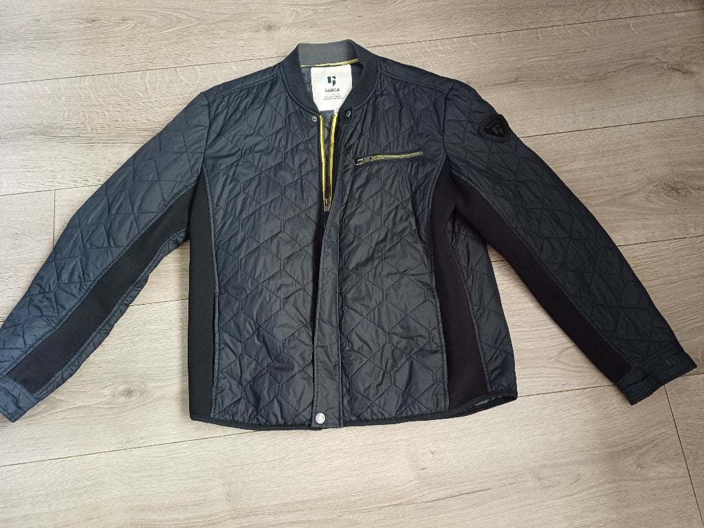 donkerblauw met zwart jas Garcia mt XL, Blauw, Ophalen of Verzenden, Gedragen, Garcia