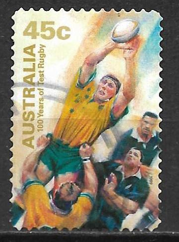 Australie 1999 100jr Rugby sport, Verzenden, Gestempeld