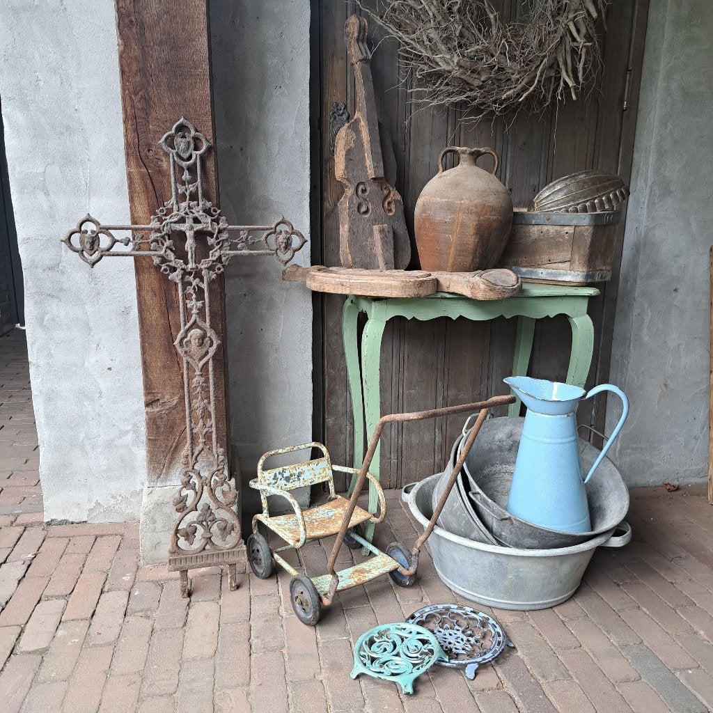 Oud brocante verweerd landelijk sober stoer decoratie Etage3, Huis en Inrichting, Woonaccessoires | Overige, Gebruikt, ., Ophalen of Verzenden