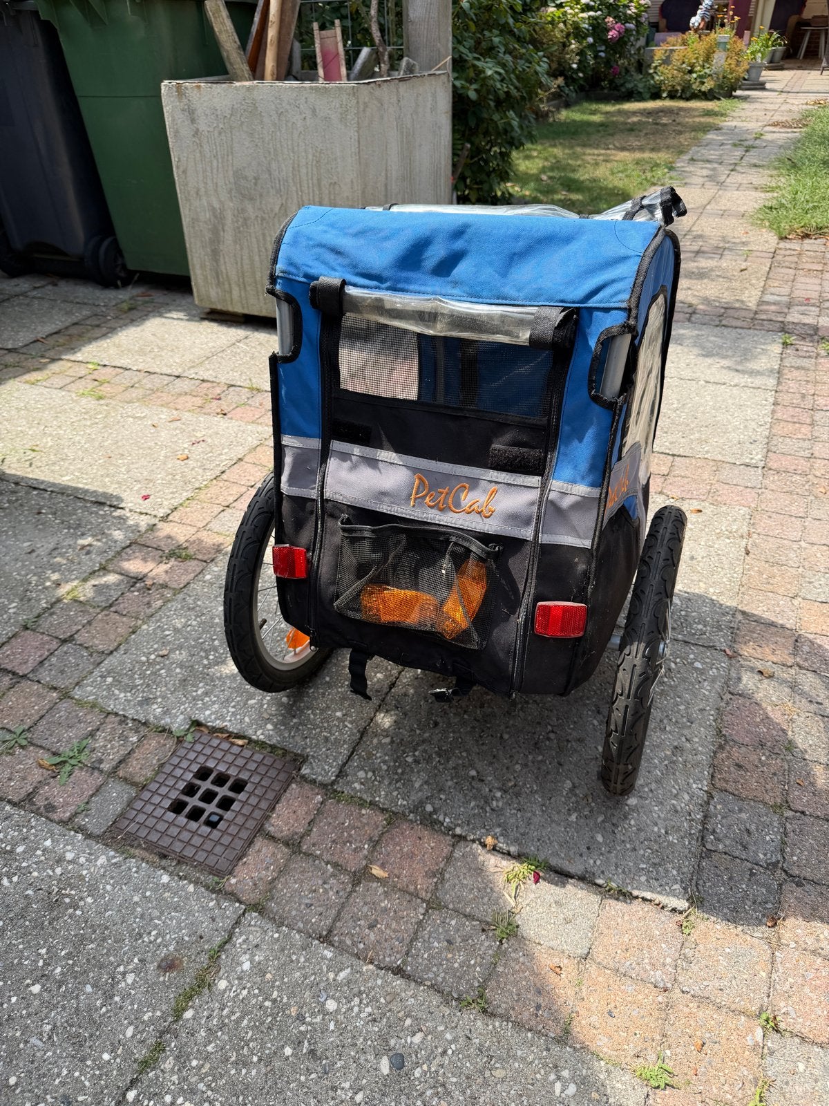 PetCab hondenfietskar - H50xB40xL60, Ophalen, Gebruikt, Minder dan 20 kg, Opvouwbaar