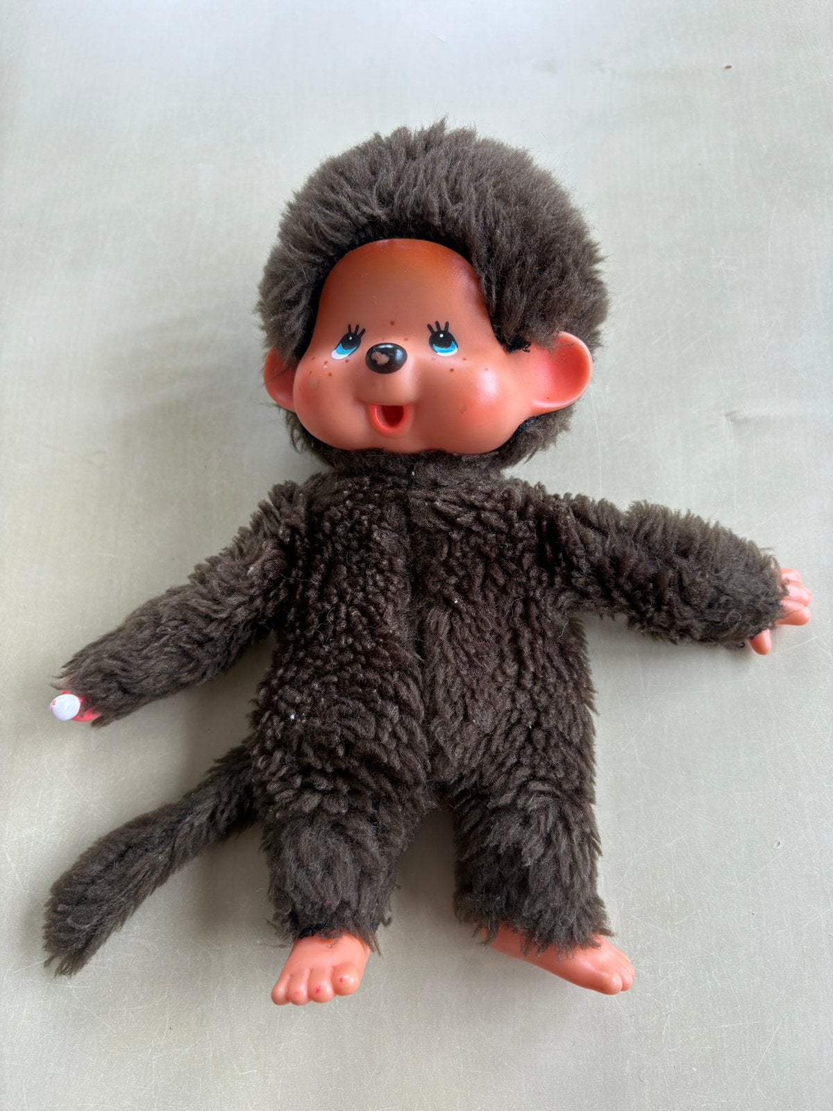 Vintage monchhichi knuffel van Sekiguchi uit 1974, Ophalen of Verzenden, Zo goed als nieuw, Pop