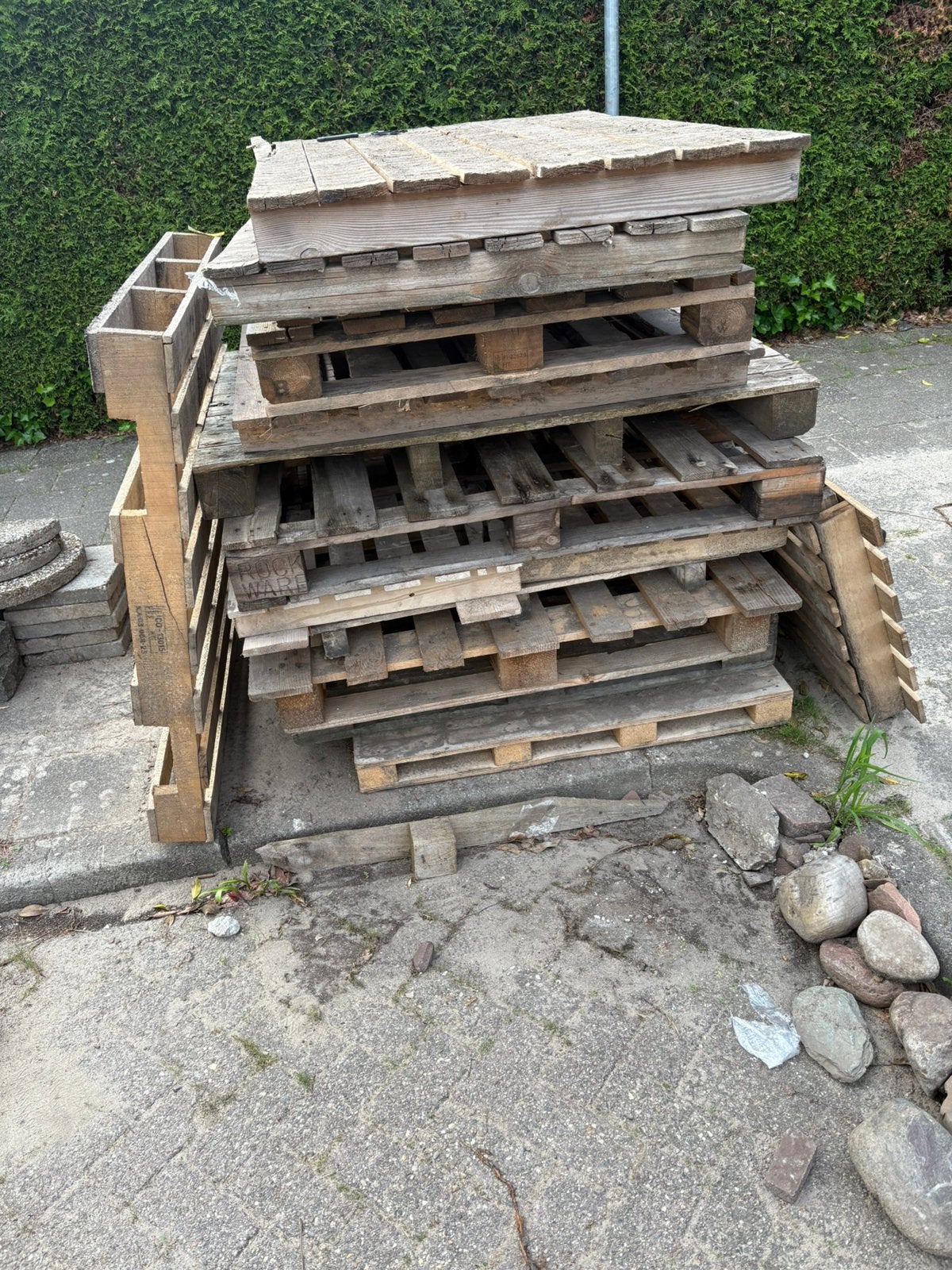 Gratis pallets - brandhout, Ophalen, Gebruikt, Pallet, Minder dan 200 cm