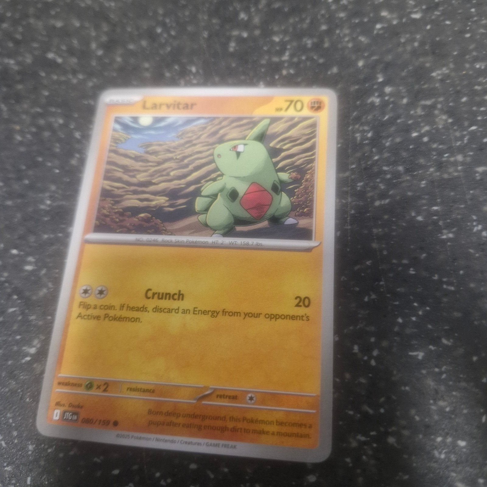 Pokémon Kaart Larvitar 080/159 - Zo goed als nieuw