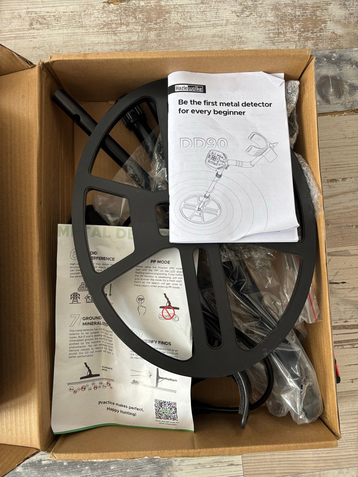 DD90 Professionele Metaaldetector - Zo goed als nieuw, Overige merken, Instelbare gevoeligheid, Meer dan 30 cm, Ophalen of Verzenden