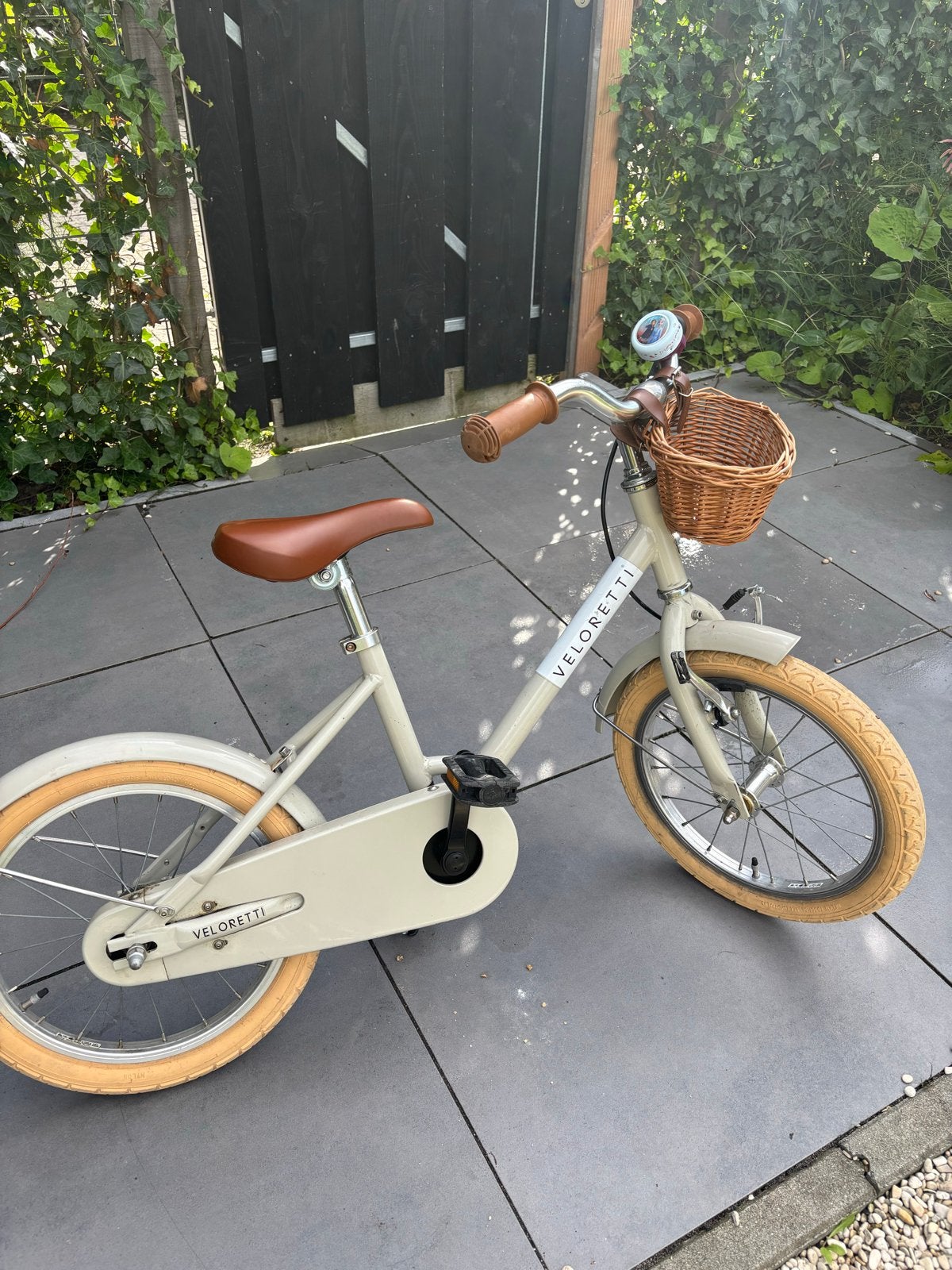 Veloretti Maxi kinderfiets 16 inch - Pebble grey, Ophalen, Terugtraprem, Zijwieltjes, 16 tot 20 inch