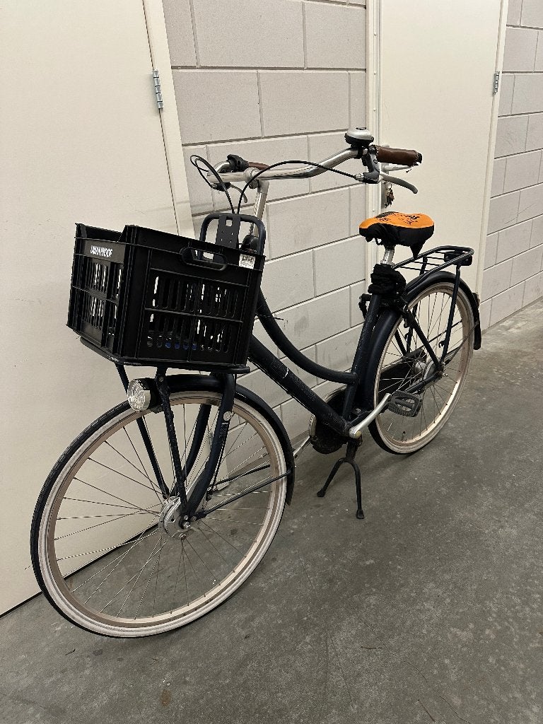 Cortina U4 Transportfiets - Blauw met krat, Versnellingen, Trommelrem, Ophalen, Overige merken