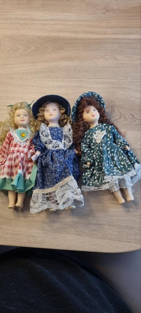 Vintage porseleinen popjes 20 cm, Ophalen of Verzenden, Overige typen