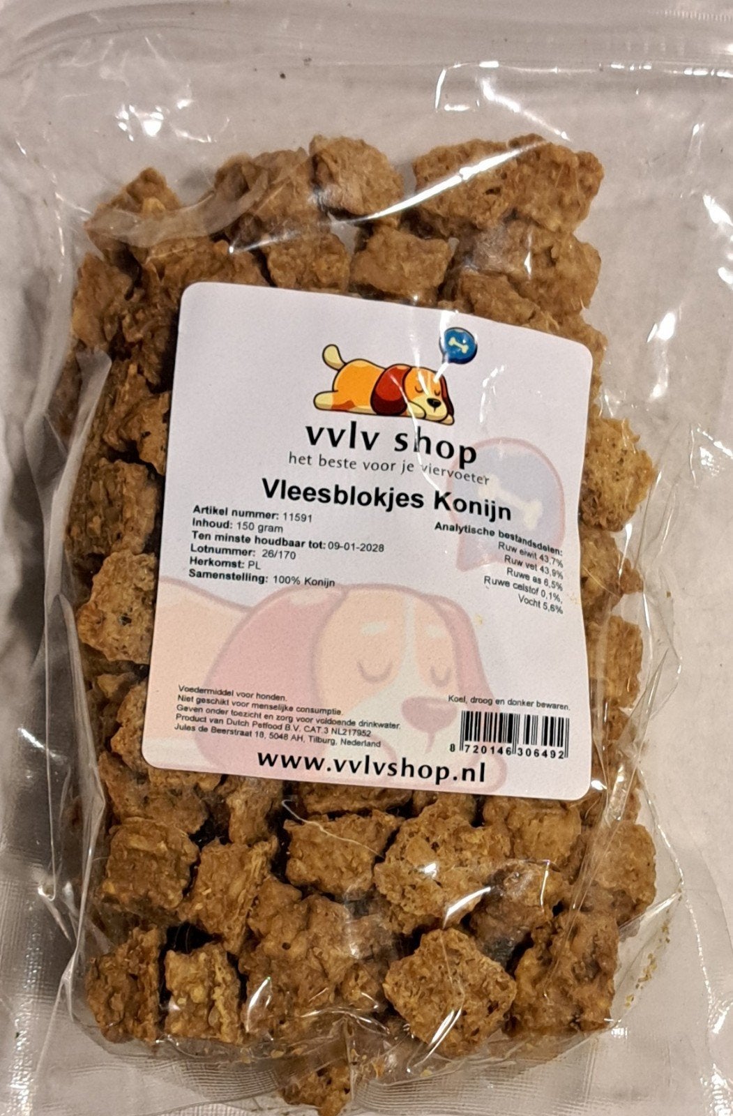 vleesblokjes konijn, Ophalen of Verzenden