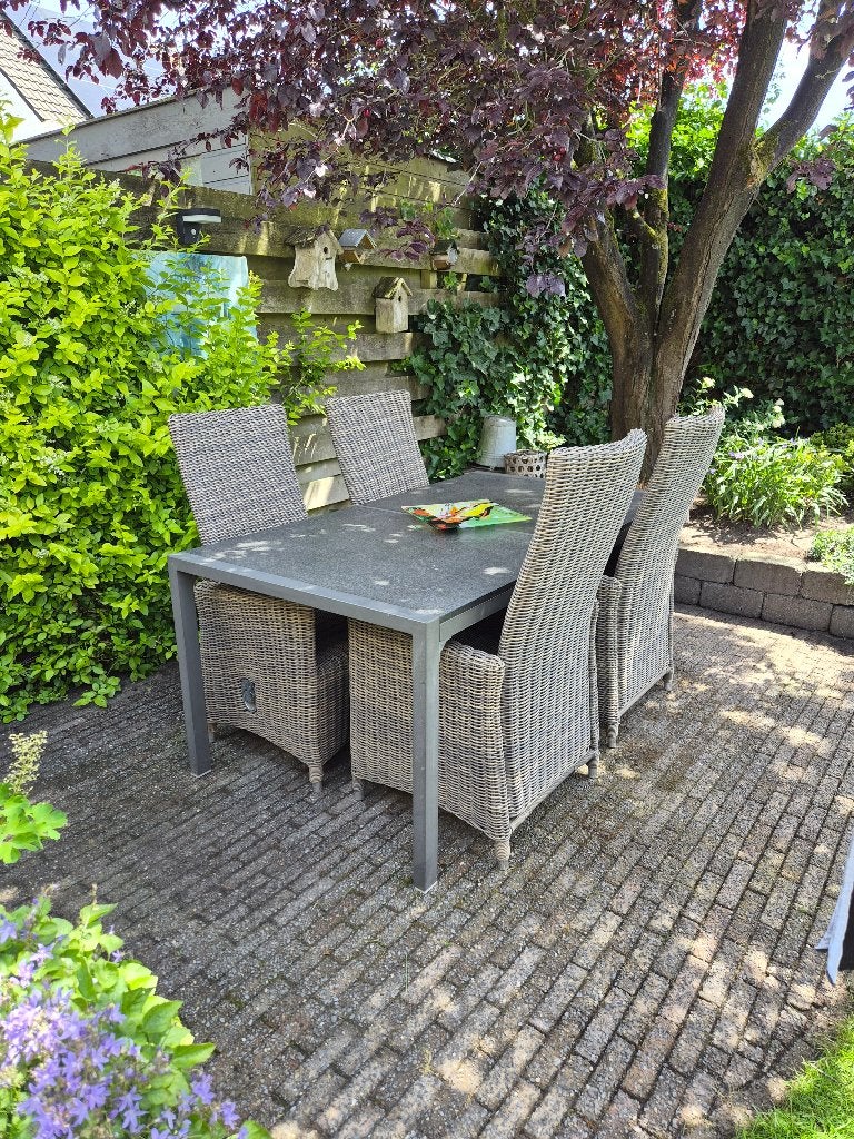 Tuin en Terras, Ophalen, 4 zitplaatsen, Zo goed als nieuw, Wicker
