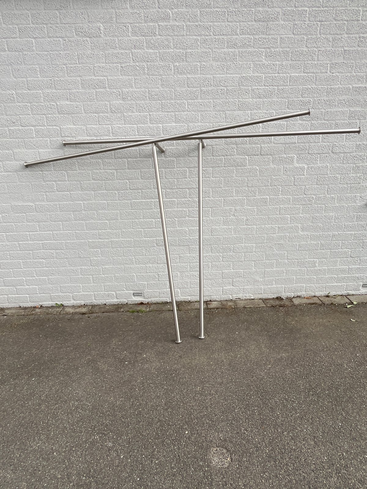 RVS Kapstokken - 2 stuks (35mm, 1680x2375mm), Gebruikt, Metaal, 150 tot 200 cm, Ophalen