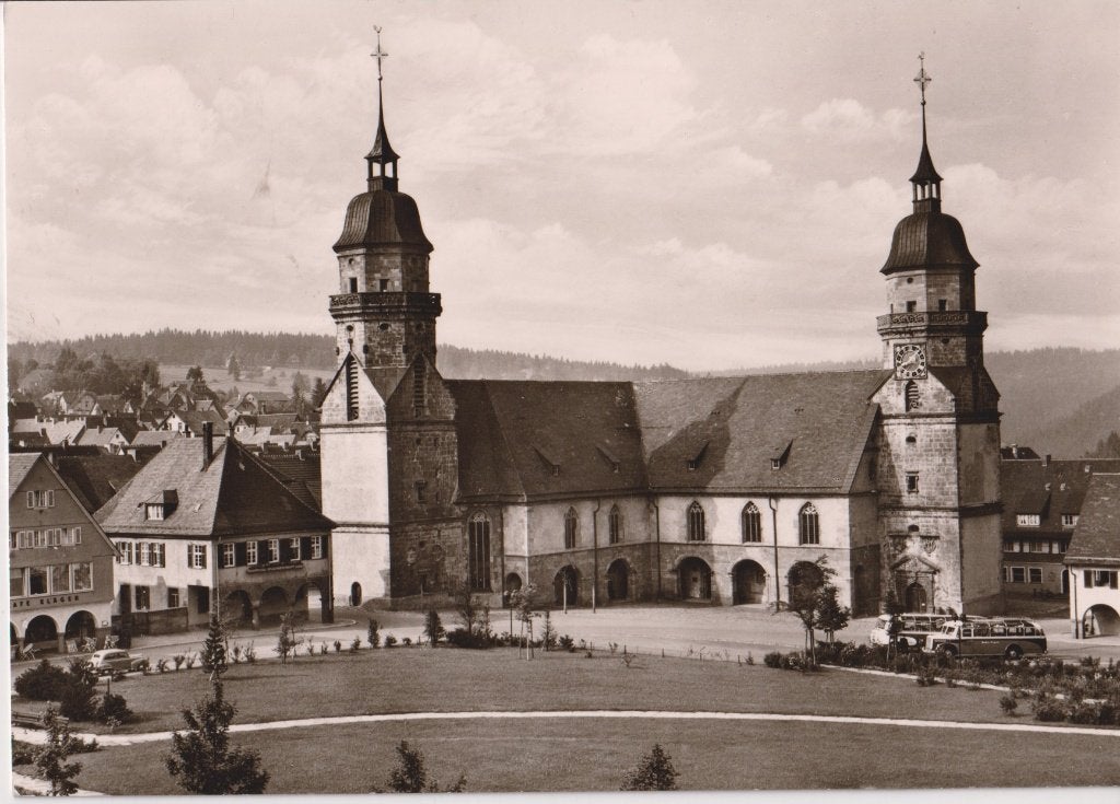Duitsland, Freudenstadt met bussen, Mercedes, Ophalen of Verzenden, 1960 tot 1980, Ongelopen, Duitsland