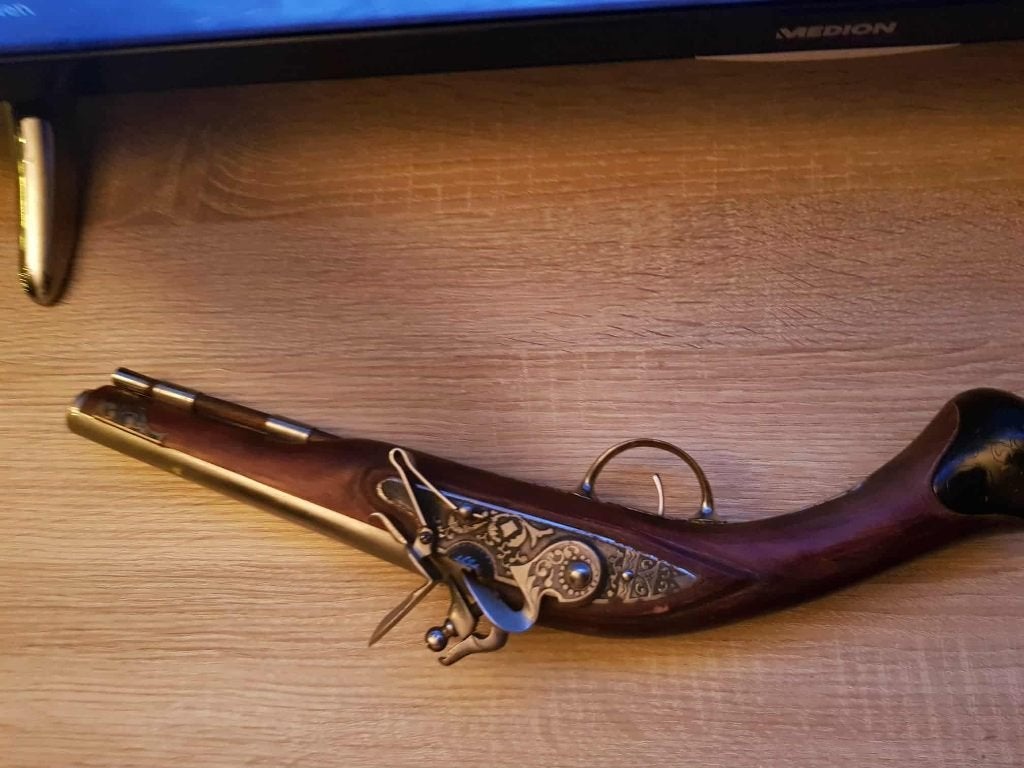 2 Antiek Pistolen, Ophalen of Verzenden, Trommel