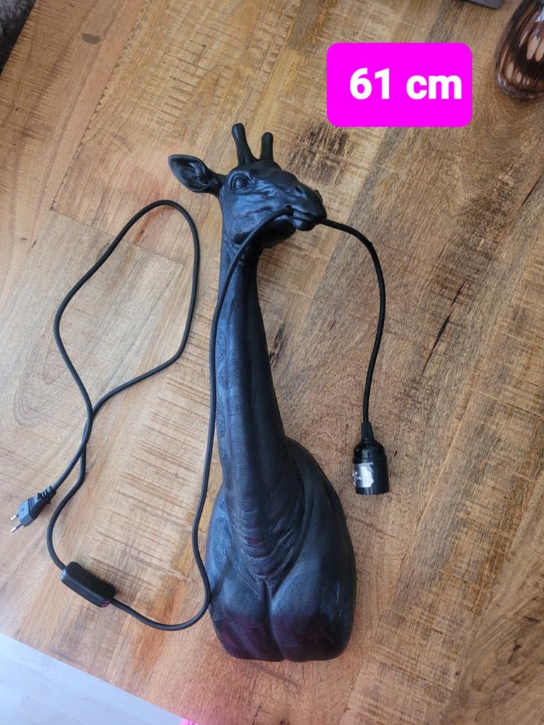 Mooie Countryfield Wandlamp Giraffe Zwart, Huis en Inrichting, Ophalen, Zo goed als nieuw, Modern, Uniek, Dieren, Design