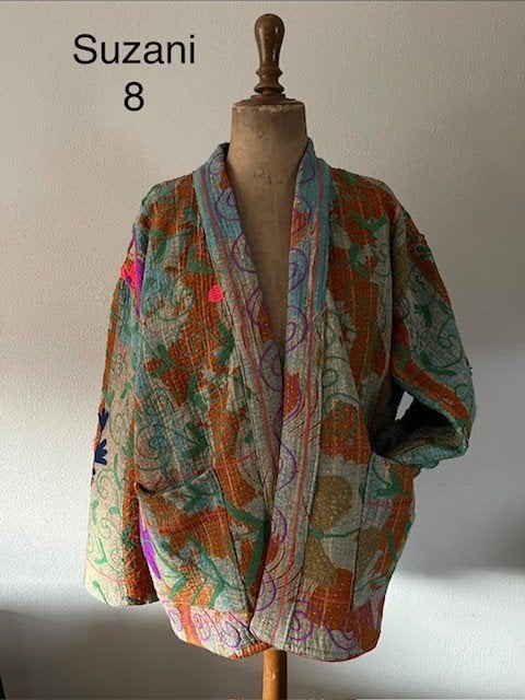 Superleuke suzani jas, vintagestof, geborduurd, reversible, Kleding | Dames, Overige kleuren, Ophalen of Verzenden, Nvt, Nvt