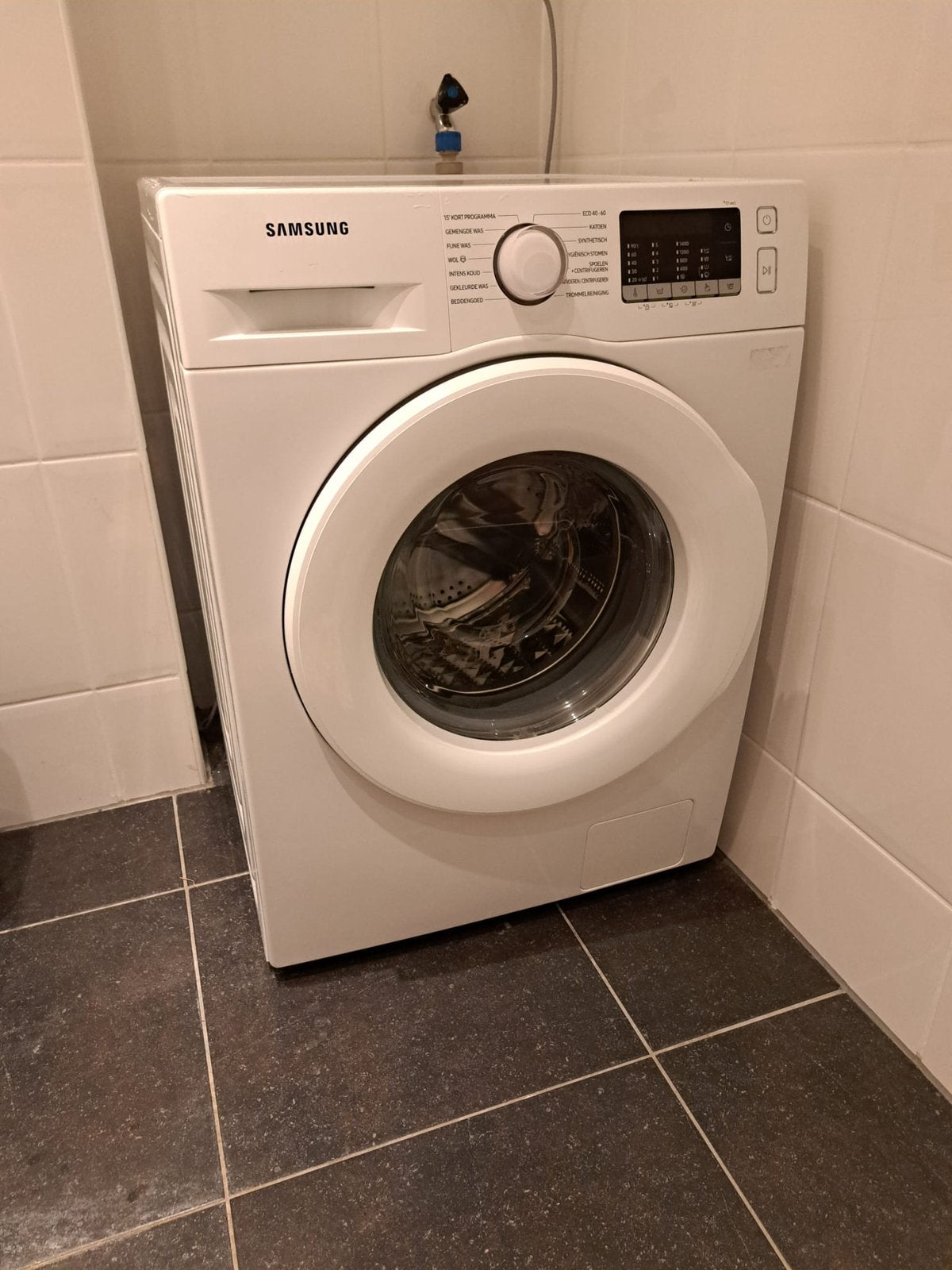Nette en perfect werkende Samsung EcoBubble wasmachine, Witgoed en Apparatuur, Wasmachines, Ophalen, Zo goed als nieuw, Voorlader