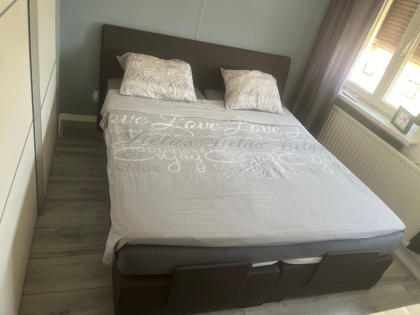 Complete Swiss Sense boxpring, Ophalen, Zo goed als nieuw, Tweepersoons, 180 cm