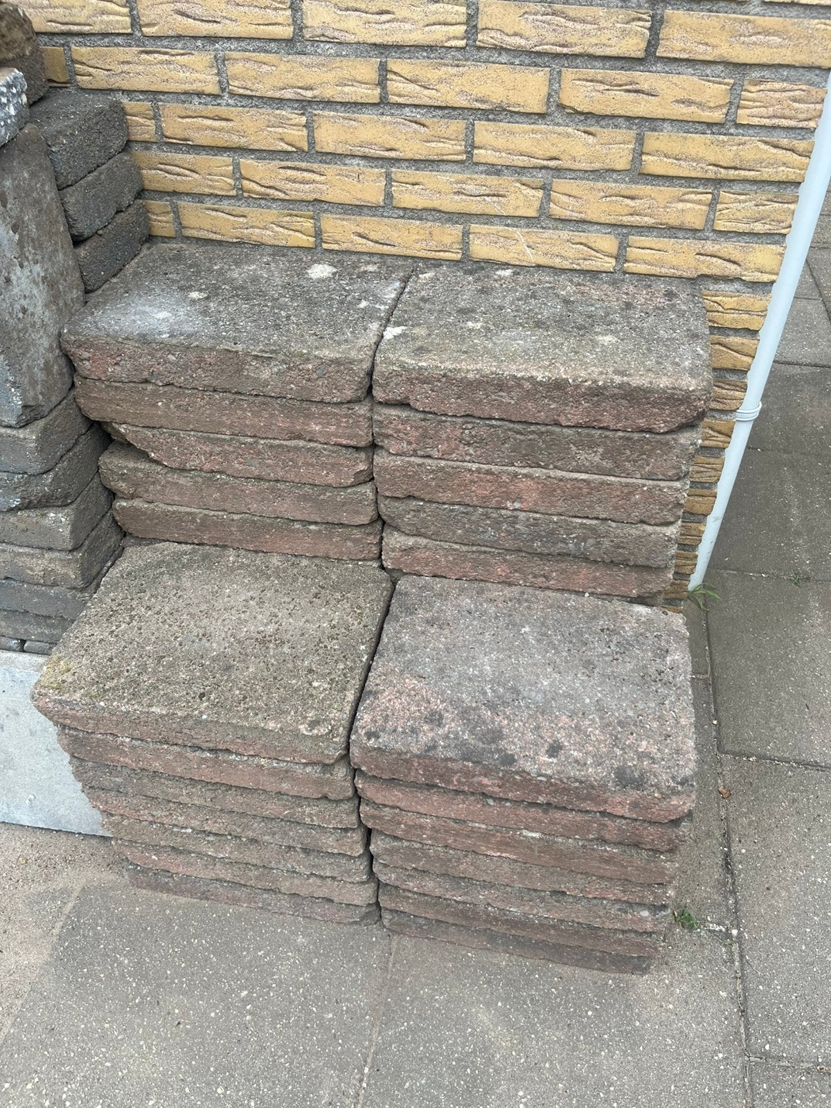 Terras stenen 40x30 cm, Tuin en Terras, Tegels en Klinkers, Ophalen, Gebruikt, Overige materialen, Terrastegels