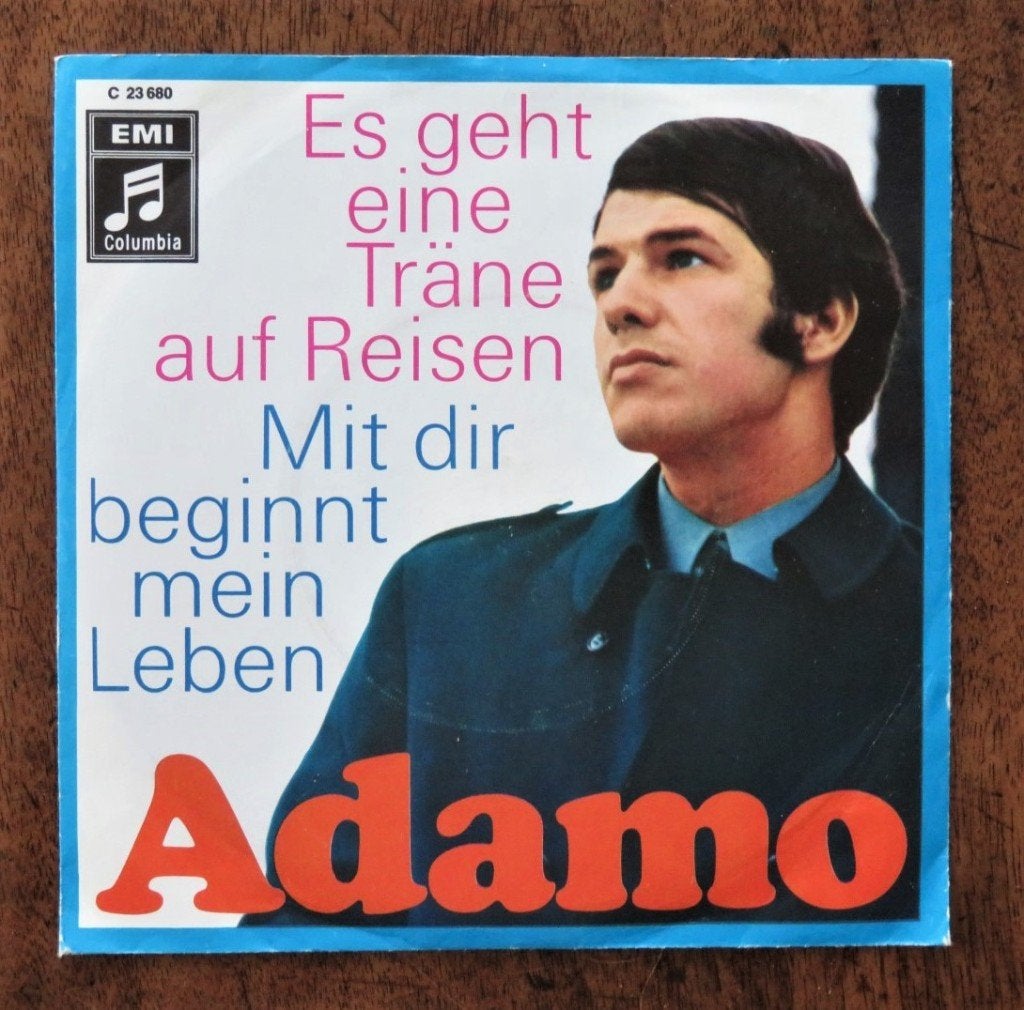 Vinyl single Adamo: Es geht eine Träne auf Reisen, Ophalen of Verzenden, LP