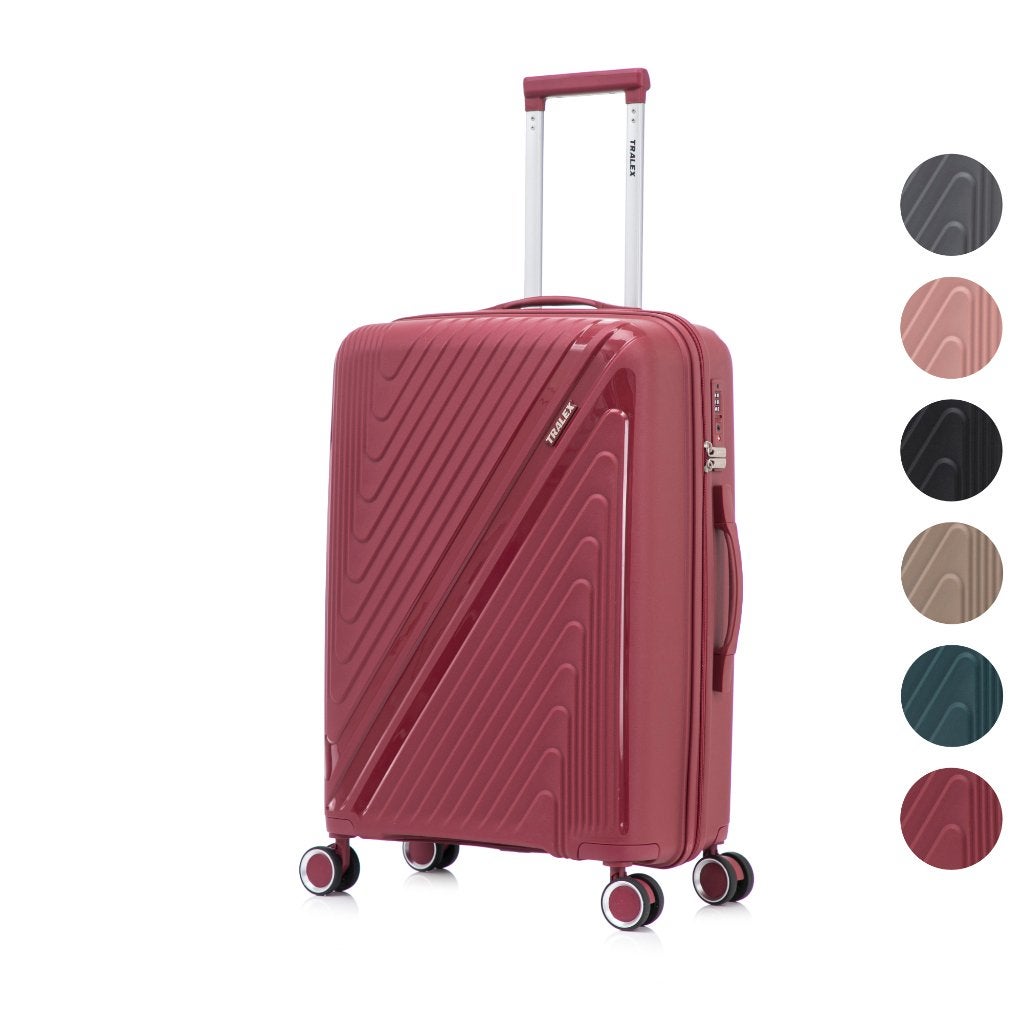 Nieuwe Tralex koffer maat L - 67 Liter - 66x44x26 cm Rood, Hard kunststof, Nieuw, Ophalen of Verzenden, Babijhandel@gmail.com