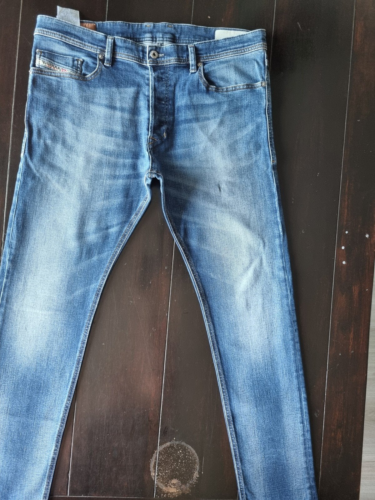 DIESEL TEPPHAR SLIM CARROT STRETCH JEANS SIZE 36/32, W36 - W38 (confectie 52/54), Diesel, Blauw, Ophalen of Verzenden