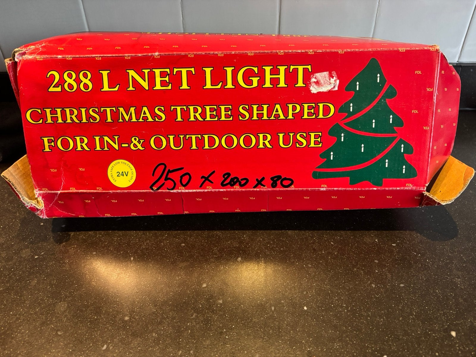 lichtnet voor binnen en buiten-288 lampjes-afm. 250x200x80, Ophalen of Verzenden, Zo goed als nieuw
