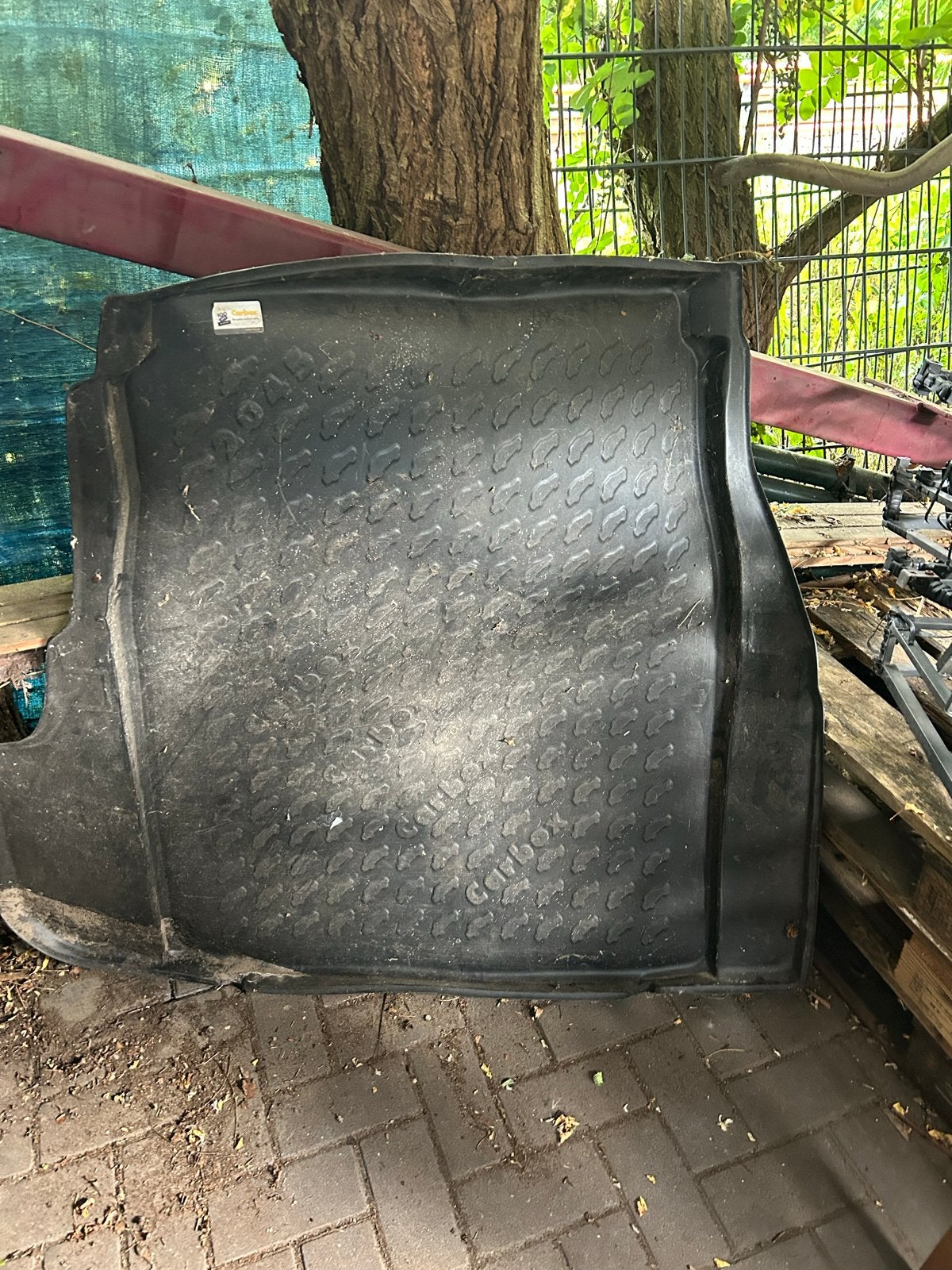 Kofferbakmat 115x130cm met inkeping (95cm breed), Ophalen, Gebruikt