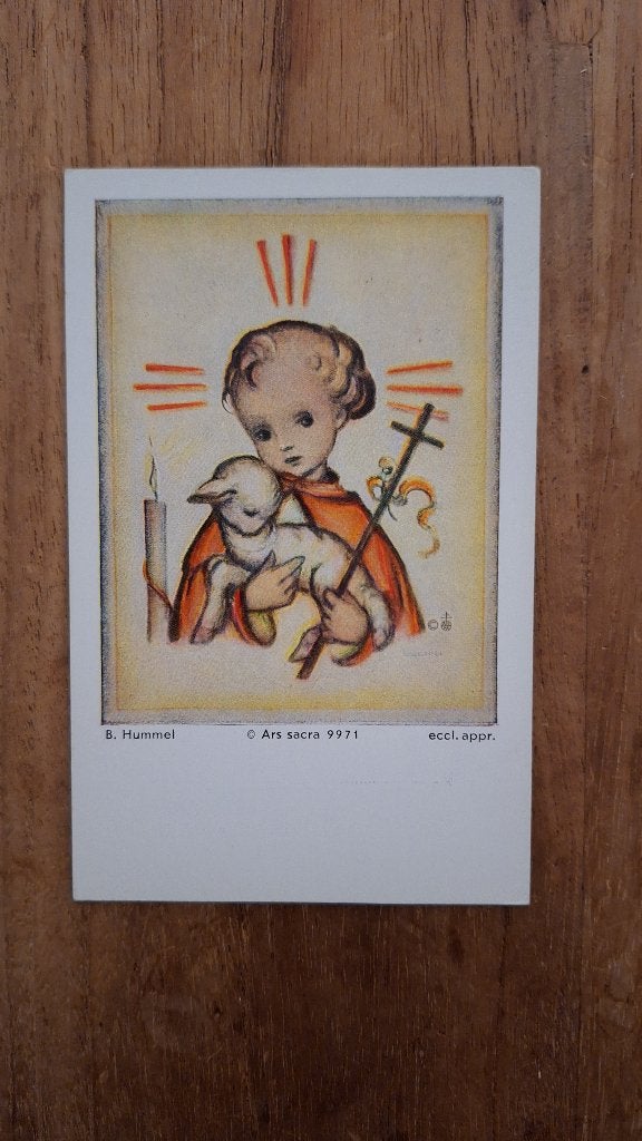 Hummel communie prentje 9971, Ophalen of Verzenden, Zo goed als nieuw, Kaart of Prent, Christendom | Katholiek