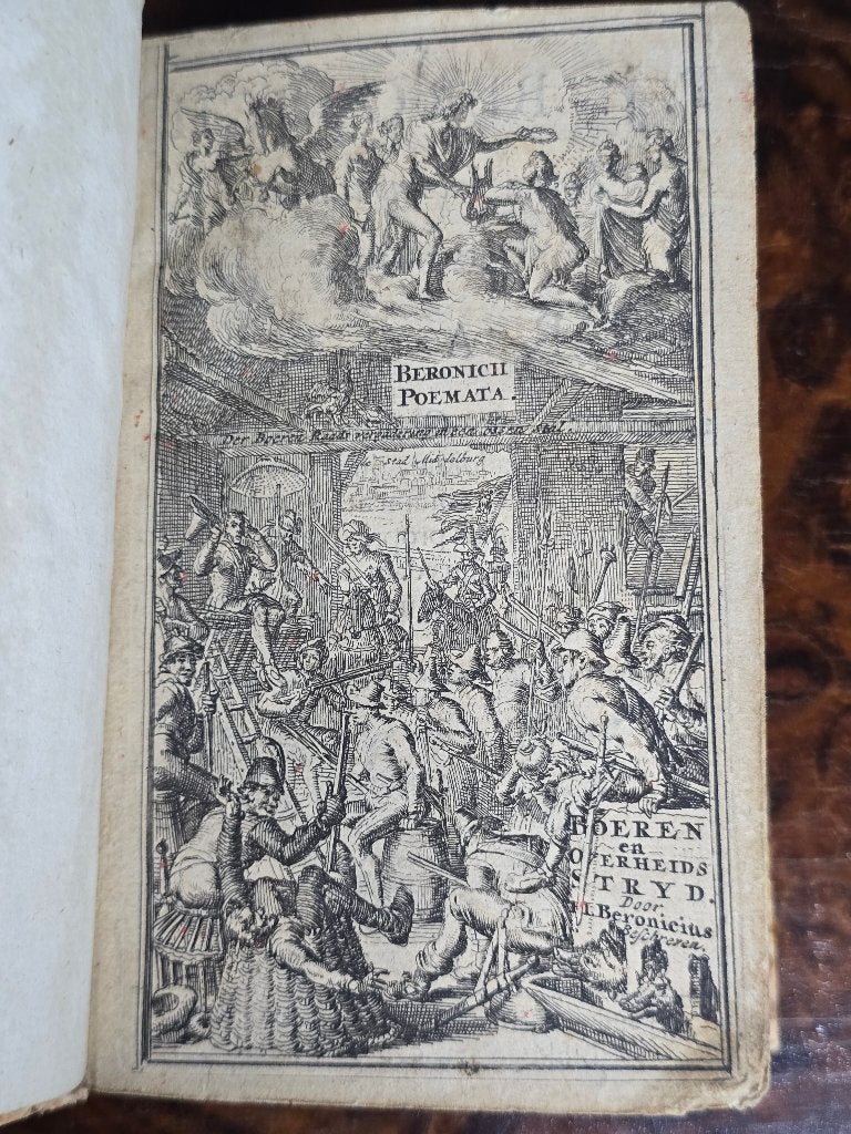 P.J. Beronicius (1692) de Zeeuwse opstand (prenten Luyken), Ophalen of Verzenden, P.J. Beronicius